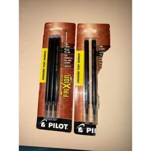 Pilot Refill For Frixion‎ Erasable Gel Ink Pen Black 3/pk 77330 Total 5 Refills